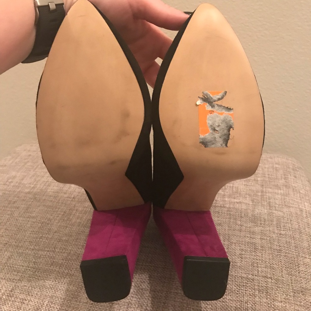 Zara Color-Block Heels - Picture 2 of 2